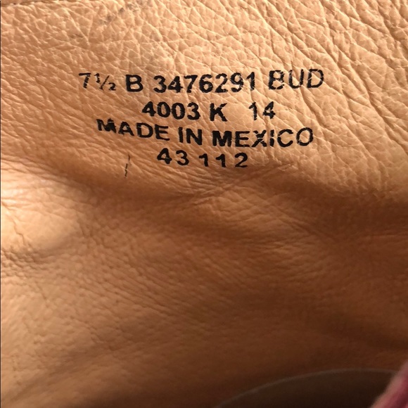 Frye Red Leather Boots- size 7.5 - Picture 5 of 8